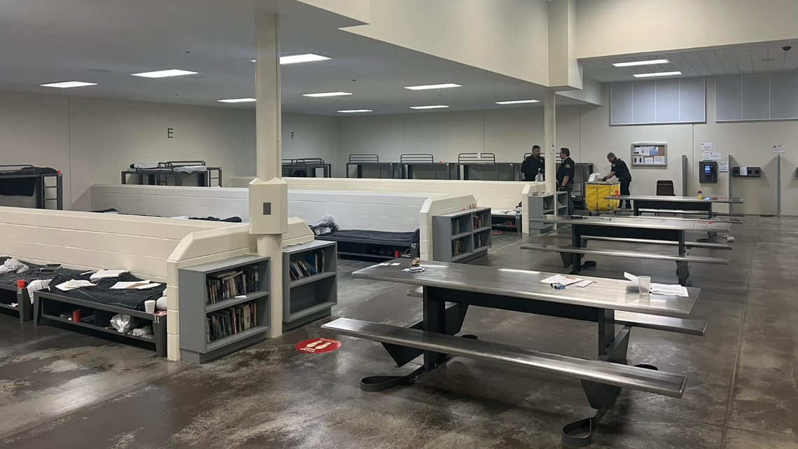 An interior view of the Thurston County jail.