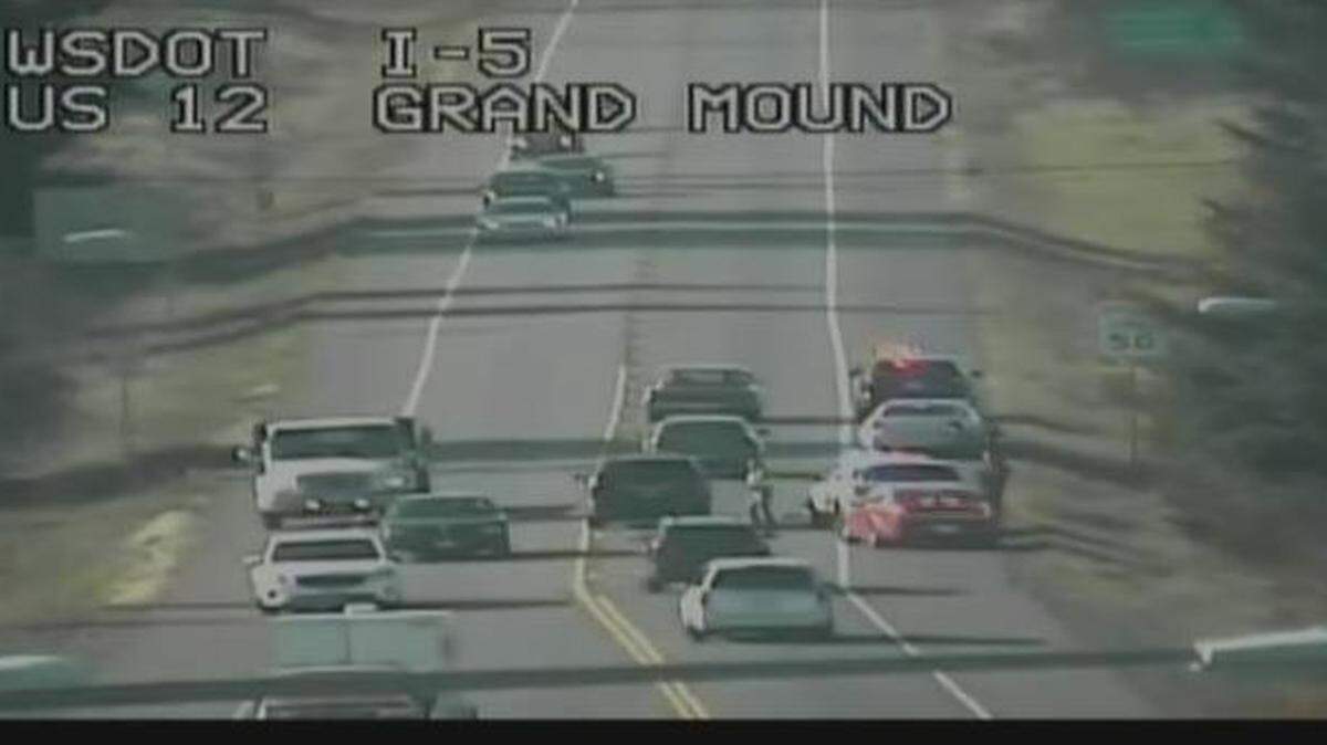 Police activity caused backups on U.S. 12 near Elderberry Street Southwest in Grand Mound after a high-speed chase that resulted in three accidents ended there Friday.