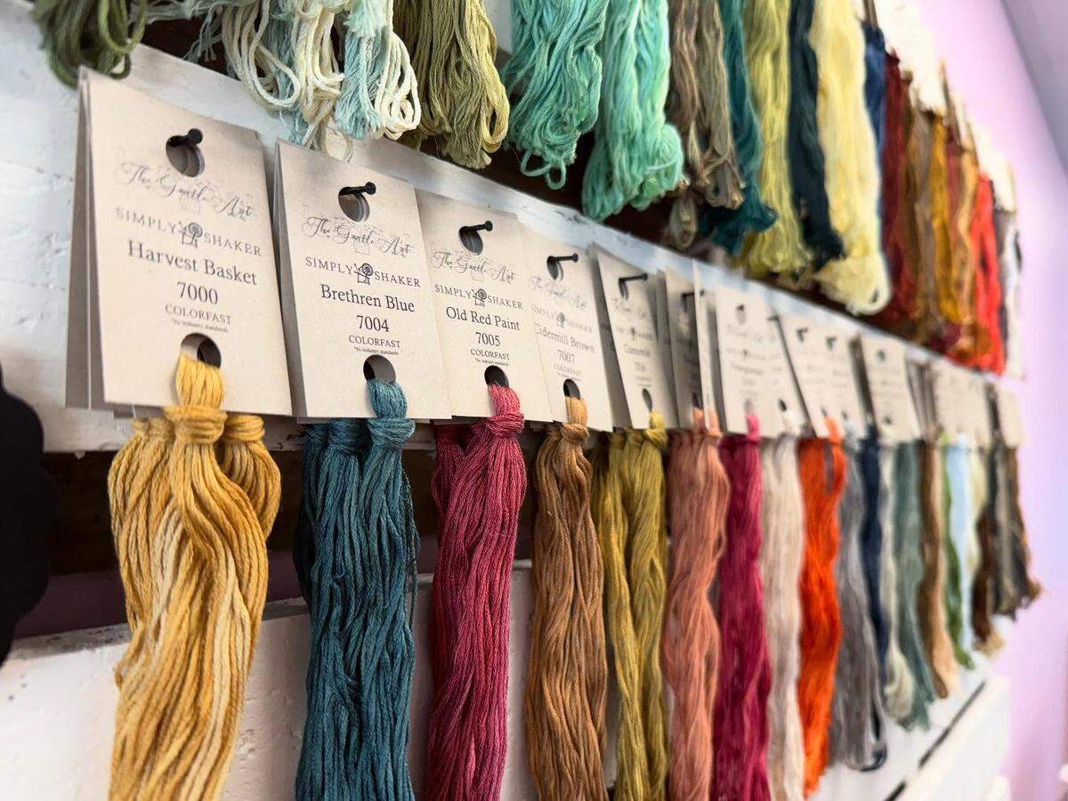 Some products that will be sold at A Needle in Hand.