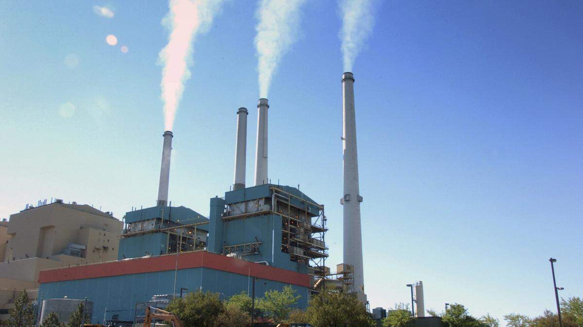 Smoke rises from the Colstrip Steam Electric Station, a coal power plant in Colstrip, Montana.