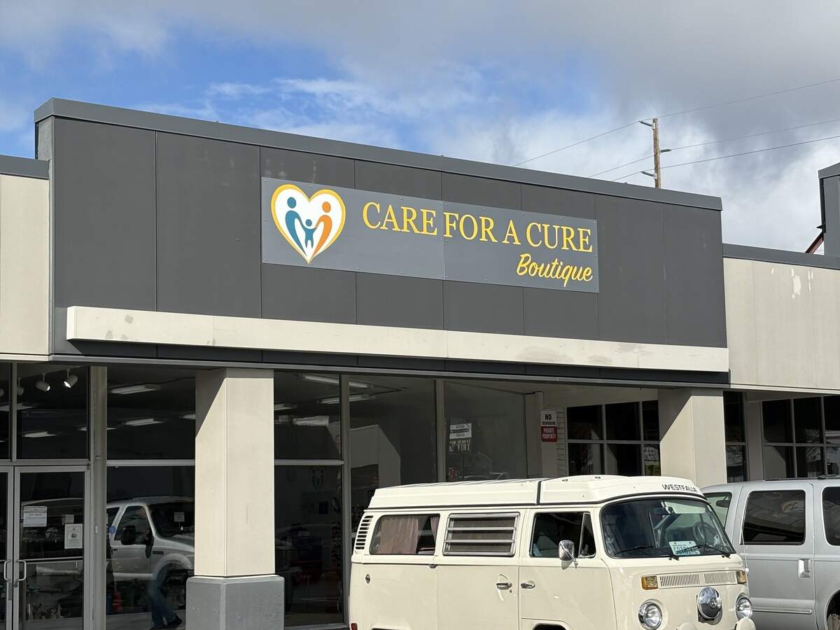 Care for a Cure Boutique at 2020 Harrison Ave. in west Olympia.
