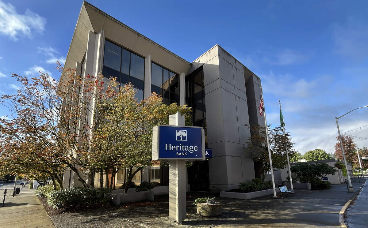 The Heritage Bank branch in downtown Olympia.