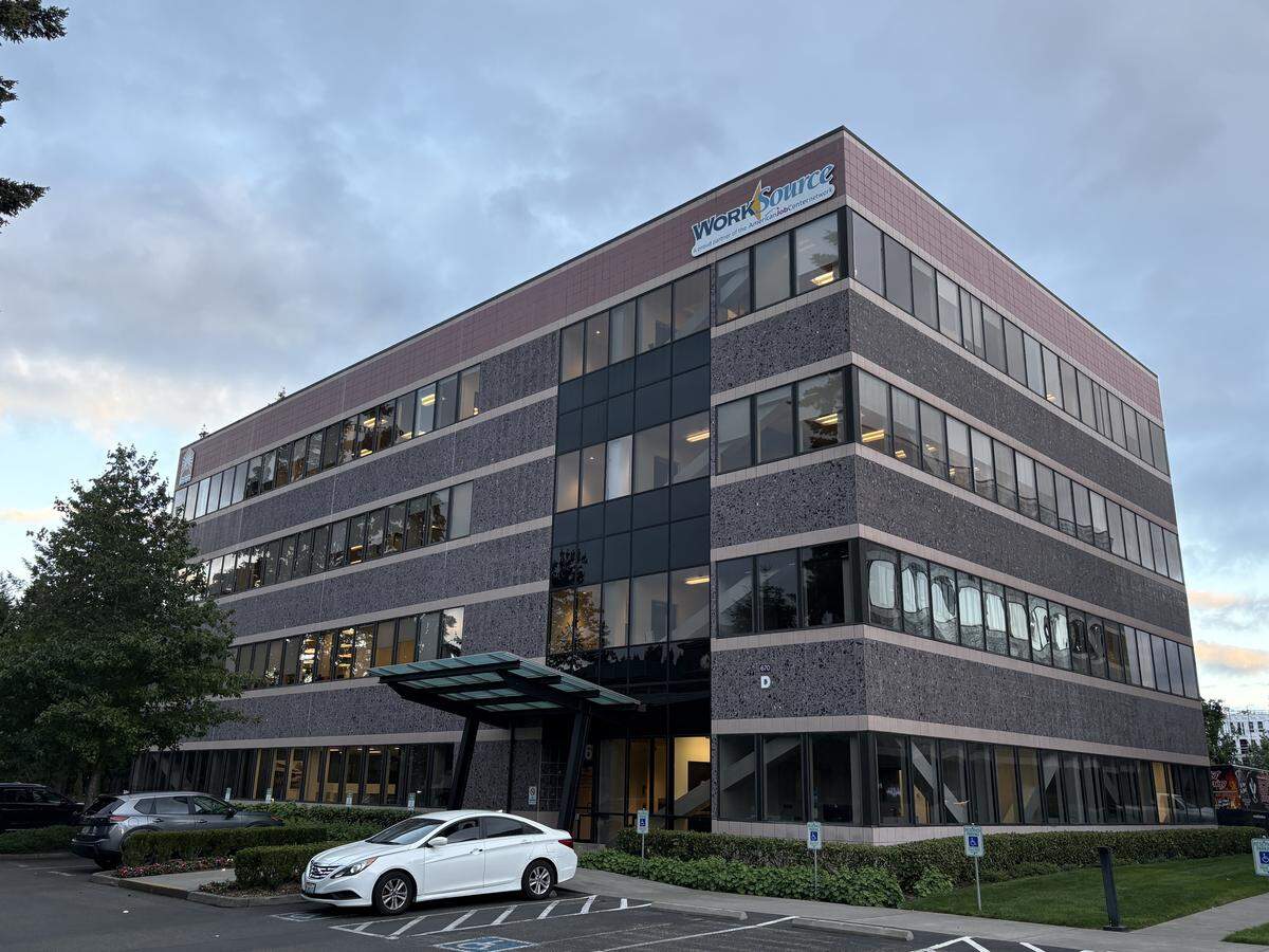 The new location of WorkSource Thurston County: 670 Woodland Square Loop SE, Suite 100, in Lacey.