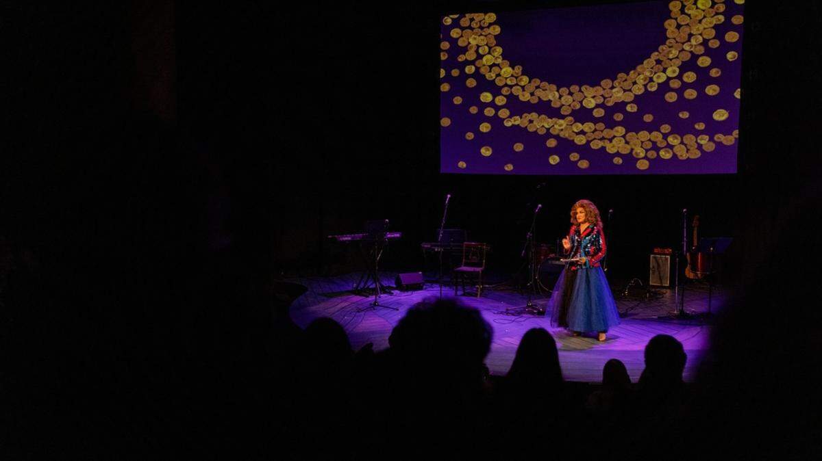 Host Aleksa Manila starts the show at Harlequin Productions’ annual gala.