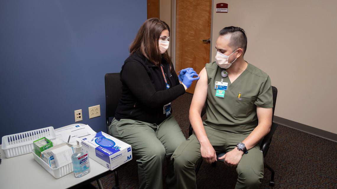 Providence gives first caregivers Pfizer COVID-19 vaccine Friday