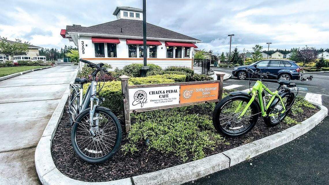 Timberland Regional Library has opened a new service kiosk and book drop in Hawks Prairie, located at Baby Boomer Bikes and Chain & Pedal Cafe.