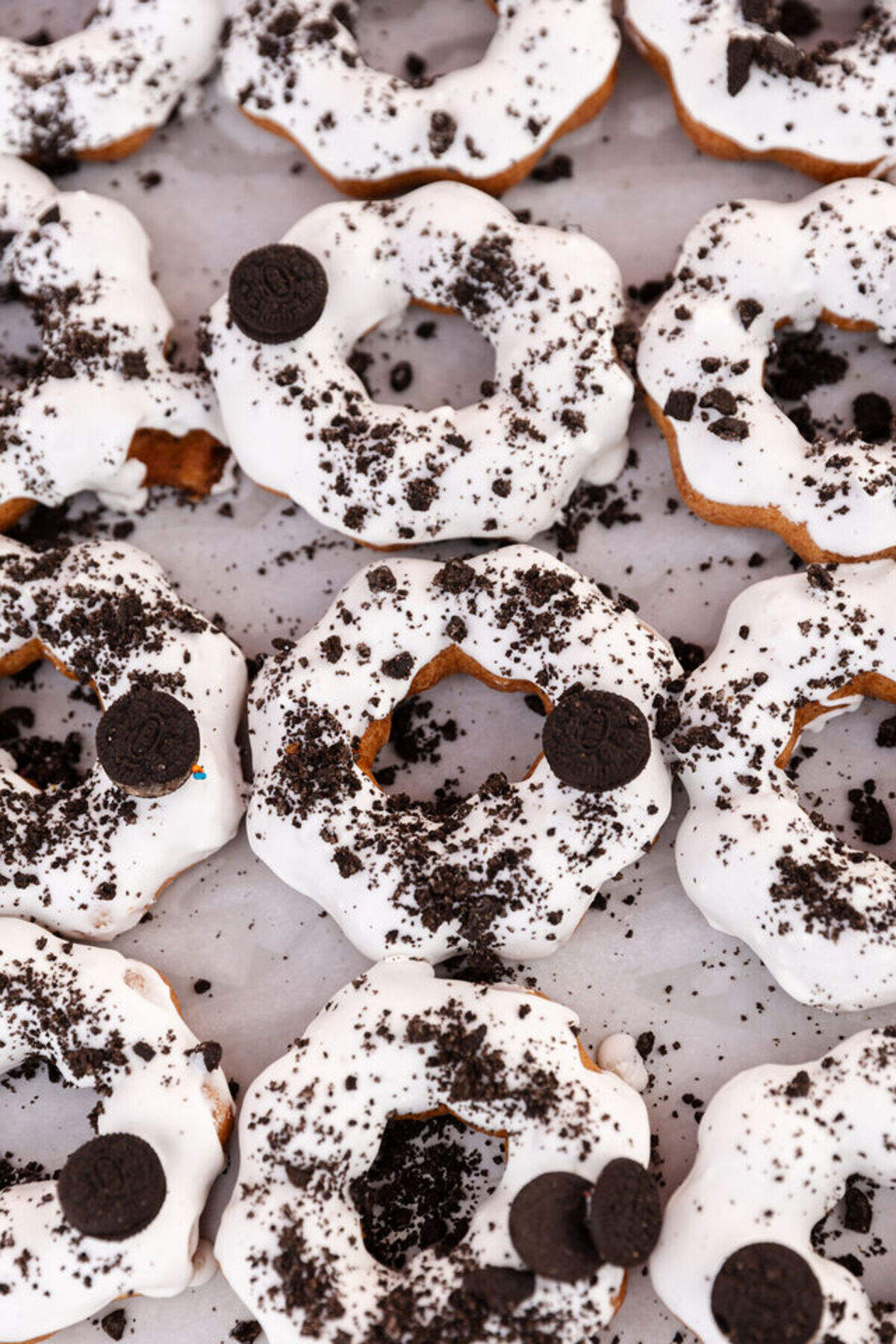 The cookies and cream-flavored donut at Kawaii Donut House.