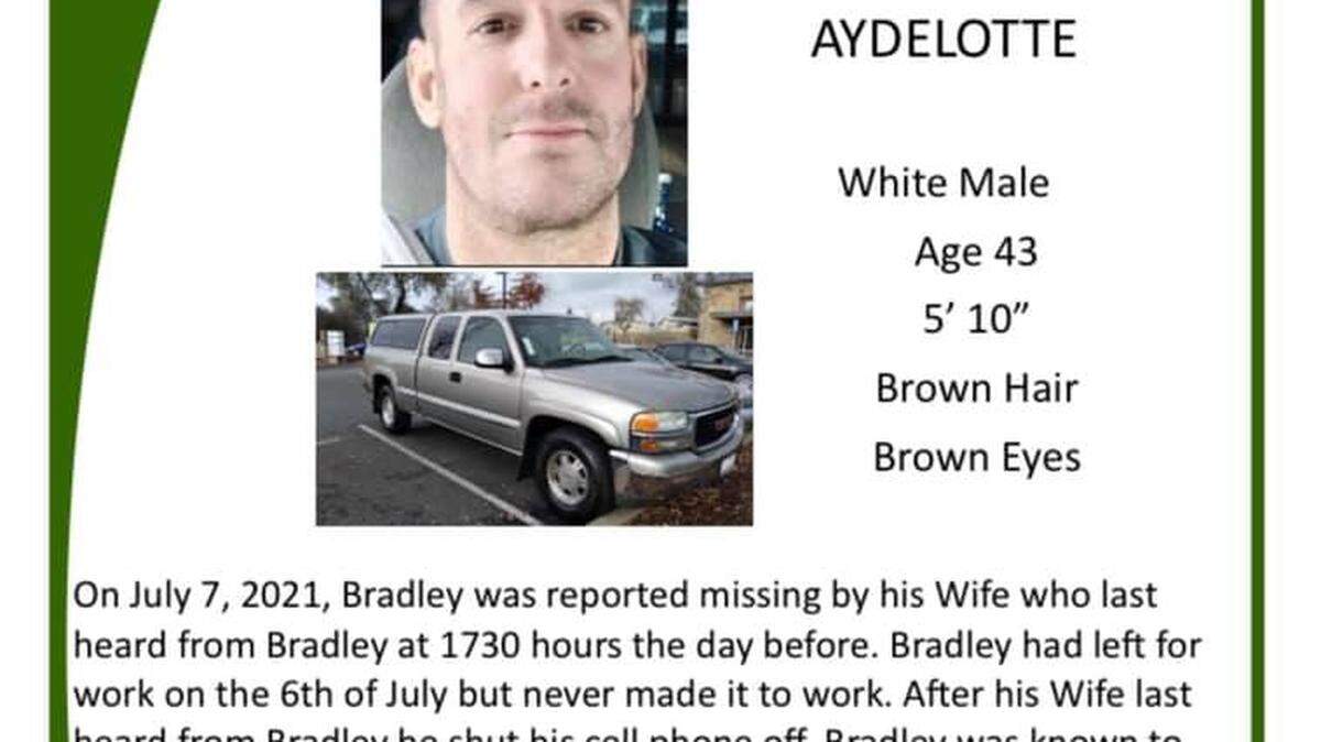 Thurston County Sheriff’s Officers need help finding Bradley Aydelotte.