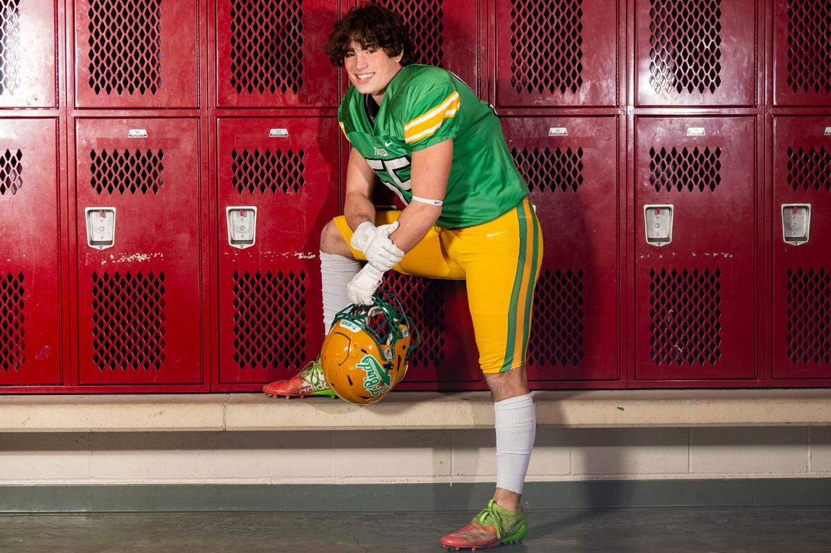 Tumwater’s Caleb Sadlemyer photographed at Mount Tahoma High School on Monday, Dec. 20, 2021.