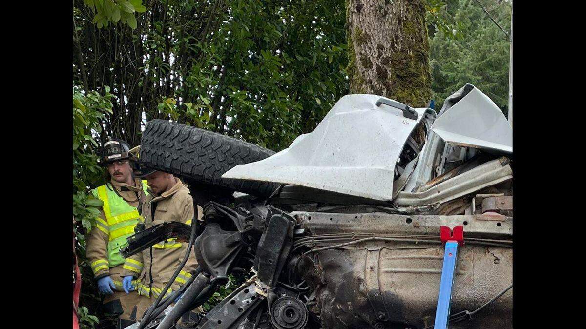 College Street SE near 32nd Avenue in Lacey was shut down for nearly three hours on April 11 after a reckless driver lost control of their vehicle, left the roadway and crashed into trees.