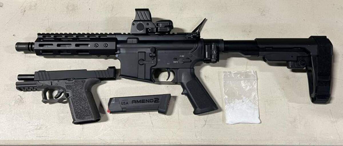 The Thurston County Sheriff’s Office arrested two people on Jan. 22 for allegedly embezzling more than $100k from the Cowlitz Tribe. Sheriff Derek Sanders shared pursuit footage to social media and images of the unserialized firearms found in the suspects’ truck.