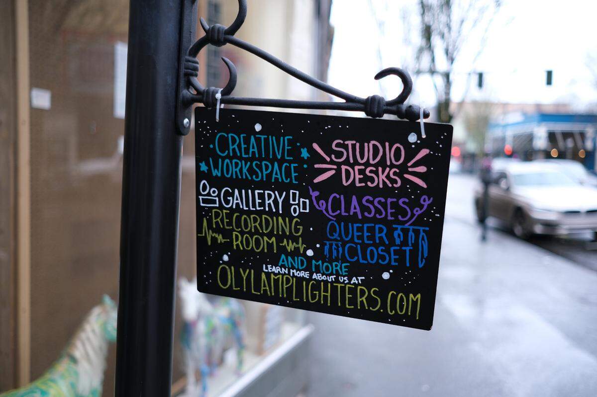 Olympia Lamplighters offers a unique creative space in downtown Olympia at 211 4th Ave East. Artists, musicians, writers and more can use the space work, sell their creations or learn.