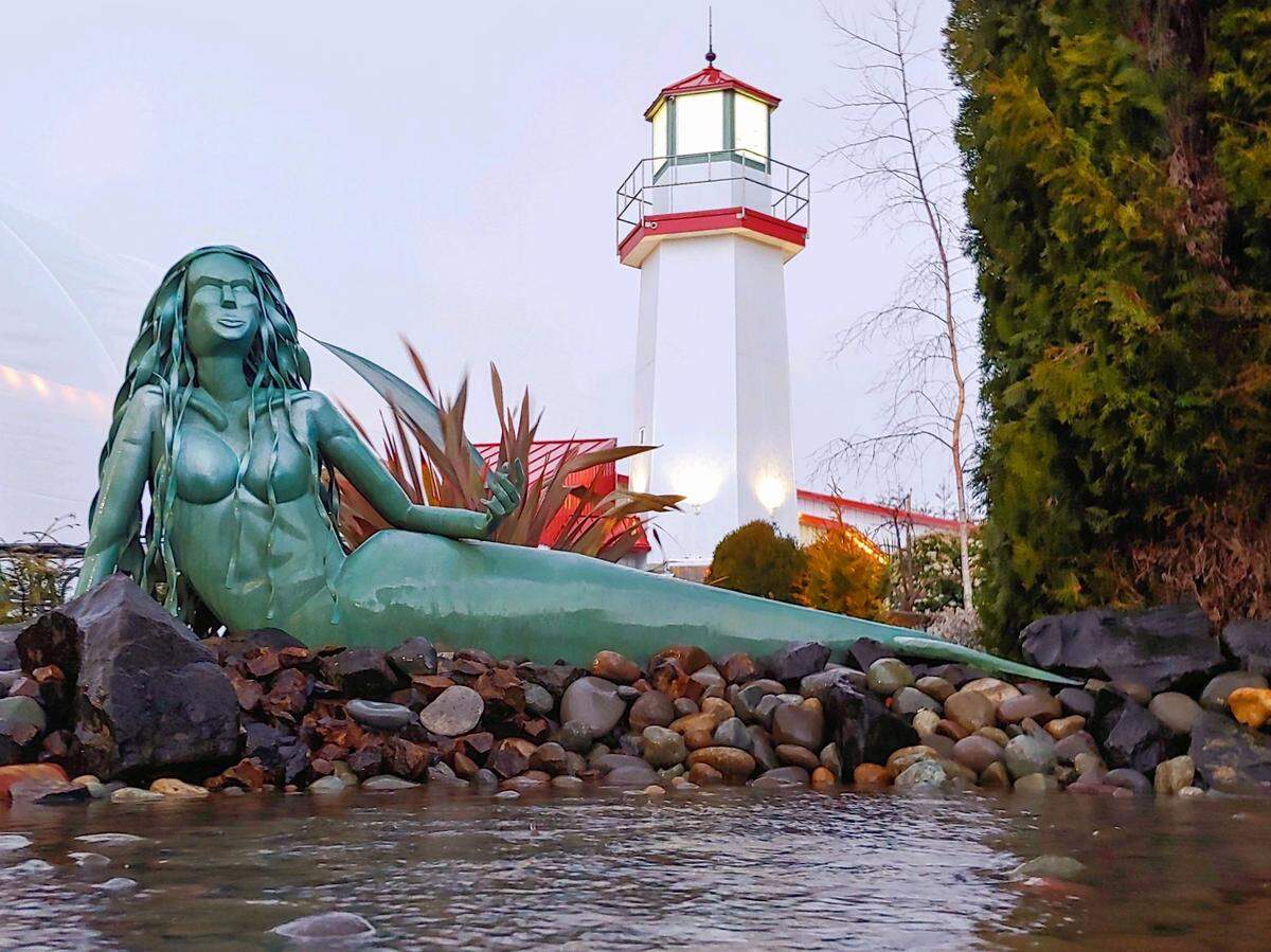 Mermaid sculptures set the scene on the grounds of the Westport Winery Garden Resort, home of the International Mermaid Museum and Festival, which is happening on weekends throughout April.