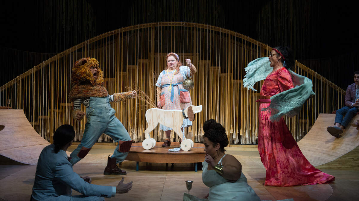 A scene from the 2020 Oregon Shakespeare Festival production of Shakespeare’s “A Midsummer Night’s Dream.”
