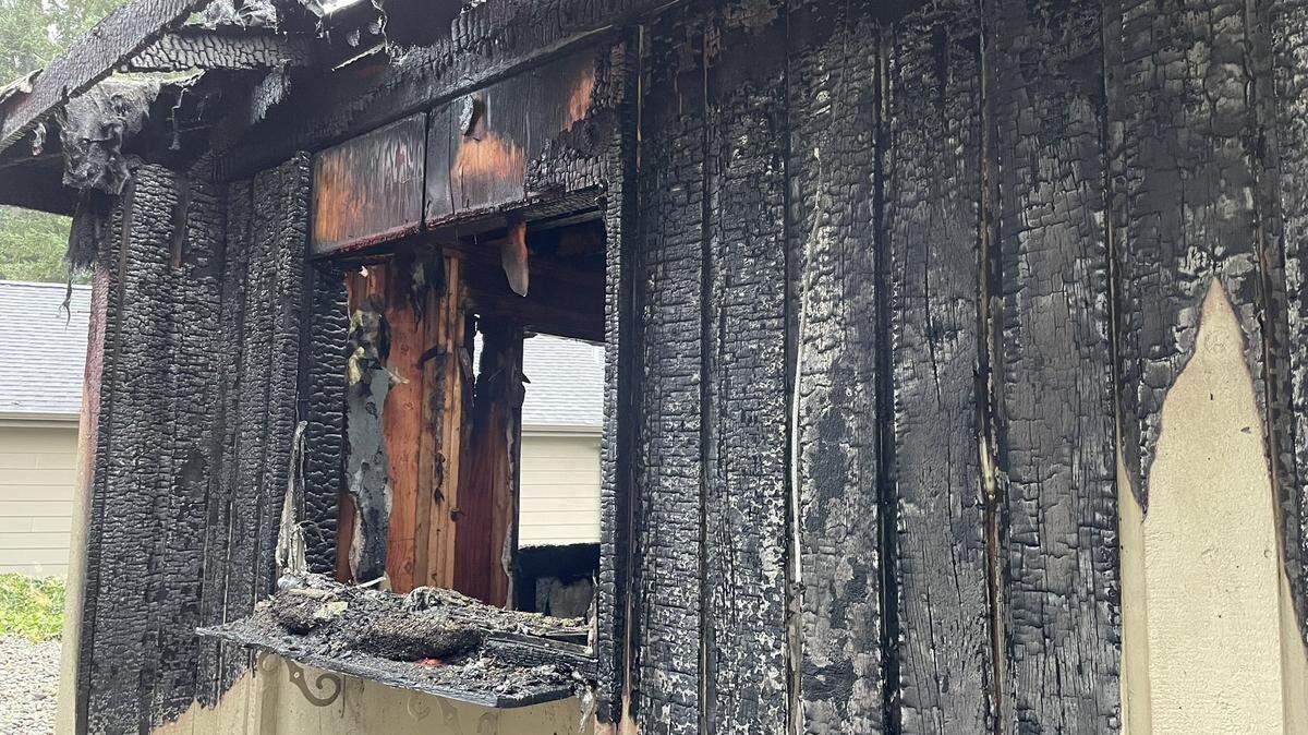 A fire damaged a studio apartment attached to a garage near Long Lake early on the morning of Sept. 24, according to a Lacey Fire District 3 official