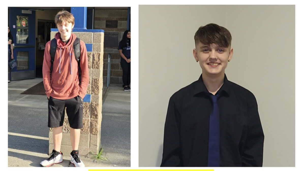 Olympia police are searching for Logan Smith, a 15-year-old white boy who reportedly ran away from home on May 11..