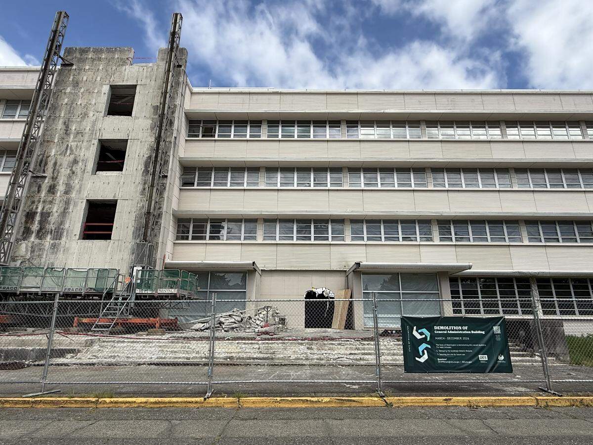 The General Administration Building on the Capitol Campus in Olympia is being demolished.