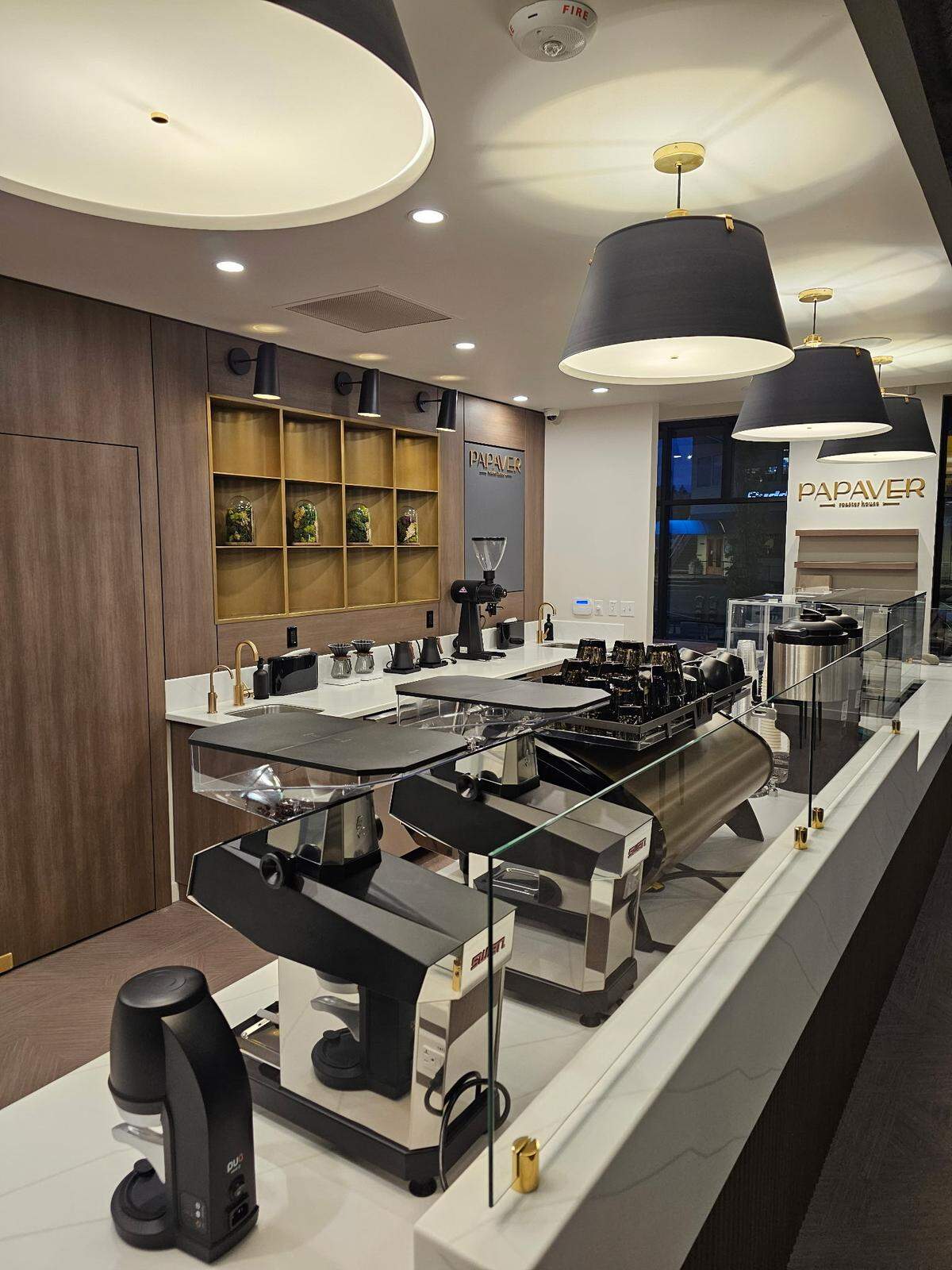 An interior view of Papaver Roaster House, which is set to open June 6.
