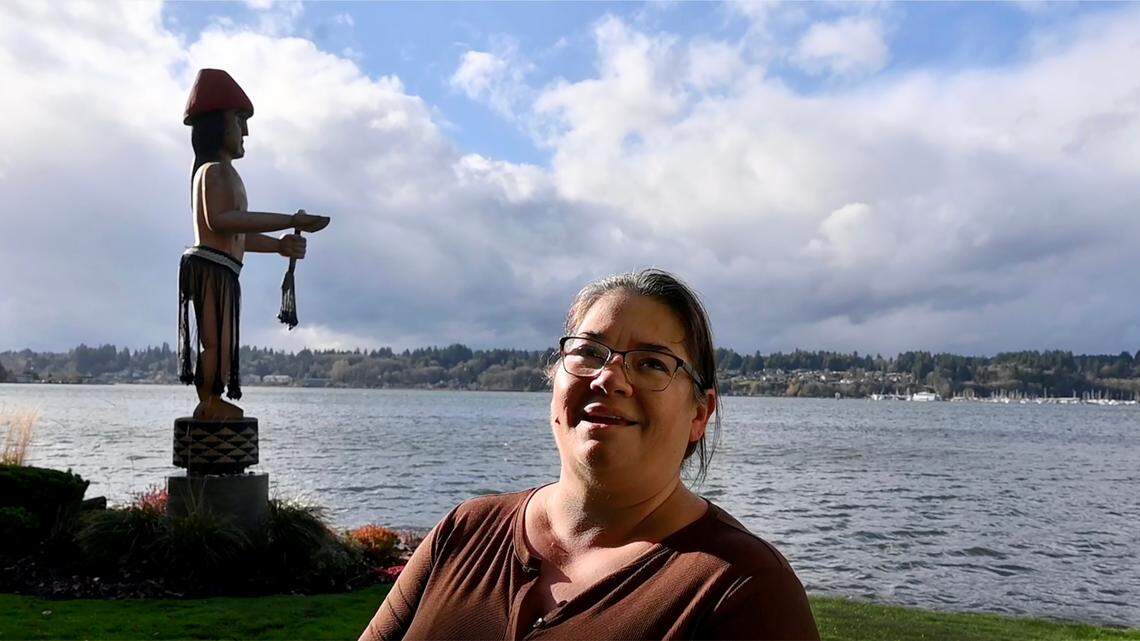 ‘It’s my home:’ Squaxin Island Tribe artist unveils plans for Welcome Figure in downtown