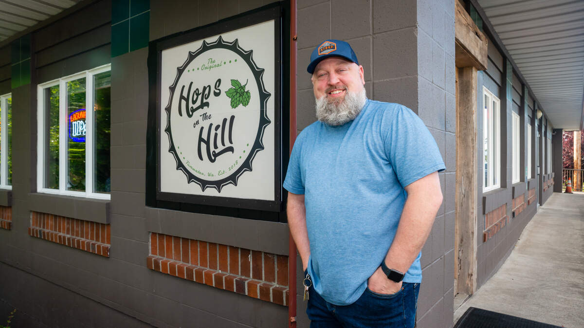 Hops on the Hill owner, Robert “Veg” Kupiec. The business is open again for takeout, curbside service and delivery through Door Dash.
