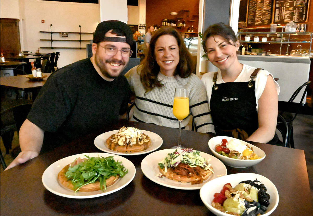 Owner Becky Slosson along with son, Cody, and daughter, Kate, have opened The Leaning Maple in downtown Olympia, serving waffles and Acai bowls. Some of the favorites include the banana nut waffle, the BBQ pulled pork waffle, mango and matcha Acai bowls.