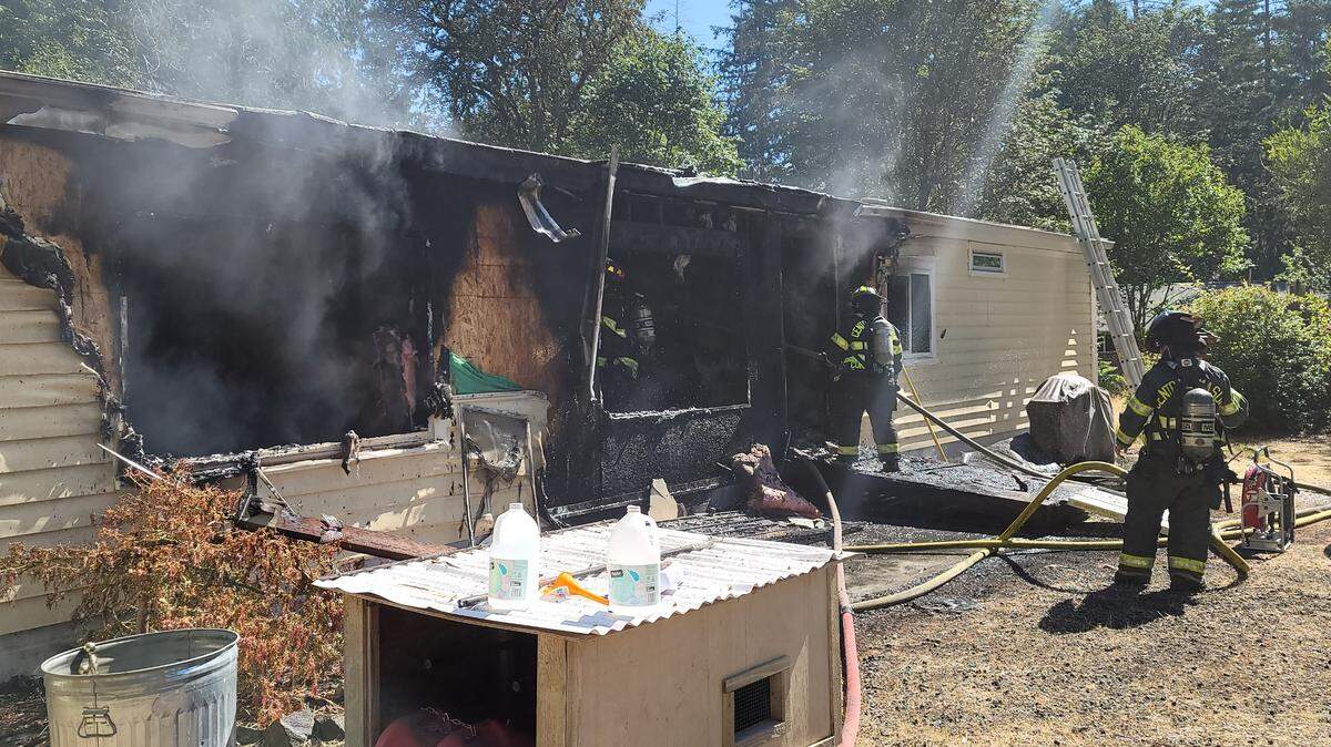 A house fire claimed the life of one and injured another on Thursday in Mason County.