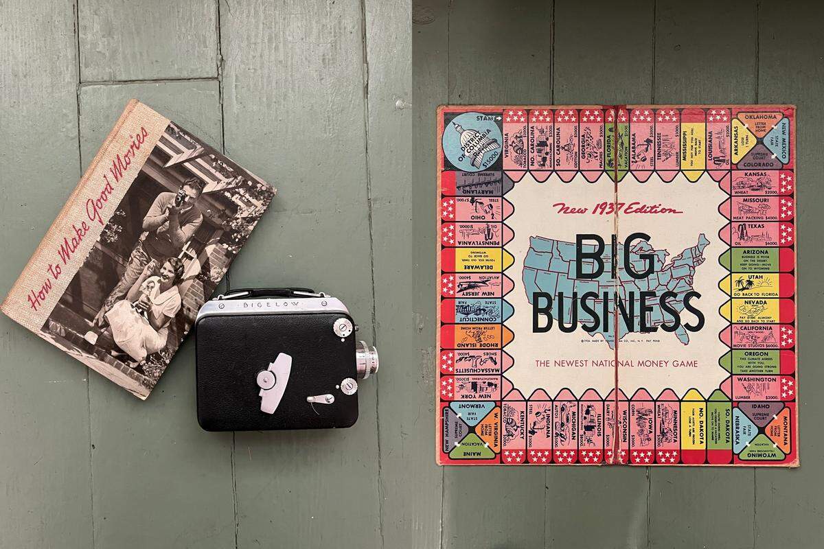 The Olympia Historical Society and Bigelow House will have five artifacts on display Jan. 24 and Jan. 25 for the public to vote on in commemoration of America’s 250th anniversary. Among those artifacts is an early home video camera and a Big Business board game.