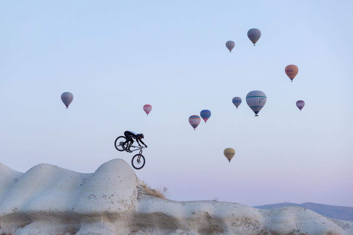 “Follow the Light,” part of the Banff Mountain Film Festival screening at Olympia’s Capitol Theater, includes a bike trip through Cappadocia in central Turkey.