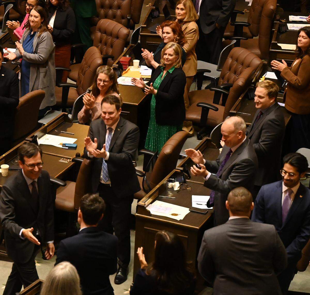 Reforming government and seeking bipartisanship were clear messages from newly-elected Gov. Bob Ferguson during his speech a joint legislative session in the House chamber just after noon Wednesday, Jan. 15. Also a priority, Ferguson vows to aggressively tackle Washington Sate’s looming budget shortfall.