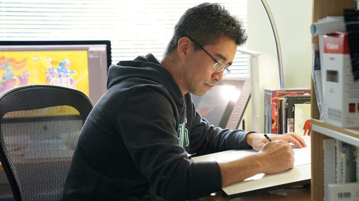 Kazu Kibuishi of Mill Creek is the creator of the best-selling Amulet series of graphic novels.