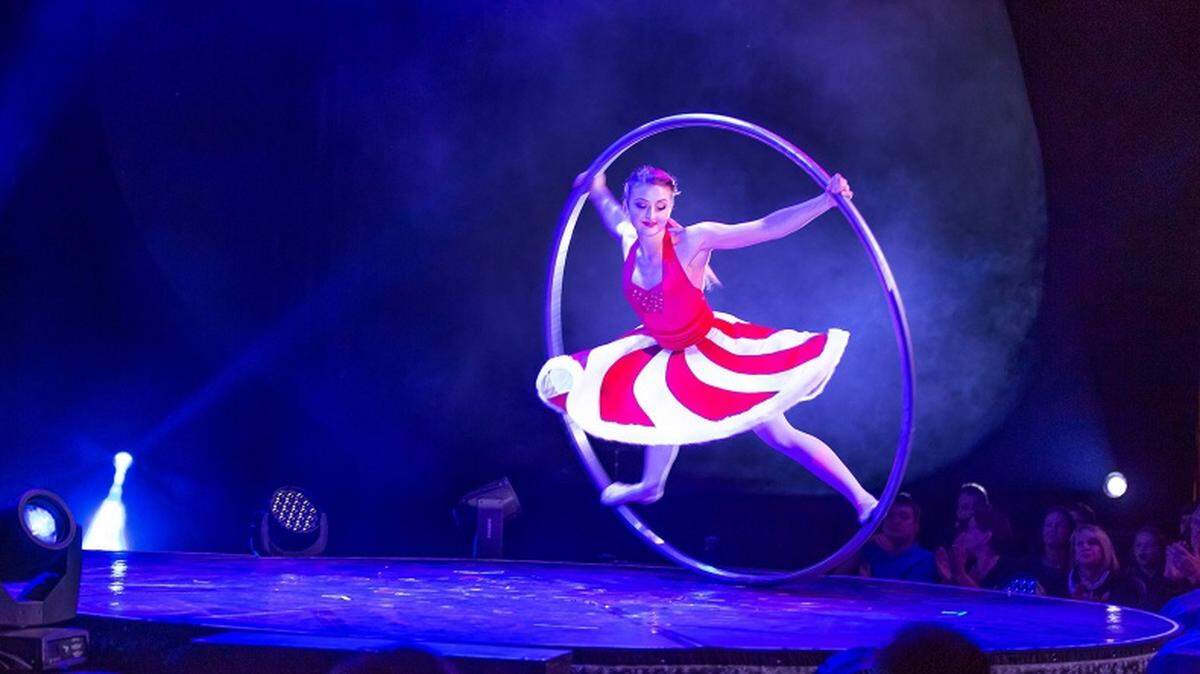 The Washington Center for the Performing Arts in downtown Olympia will host two performances of A Magical Cirque Christmas at 3 p.m. and 7 p.m. Sunday, Dec 29.