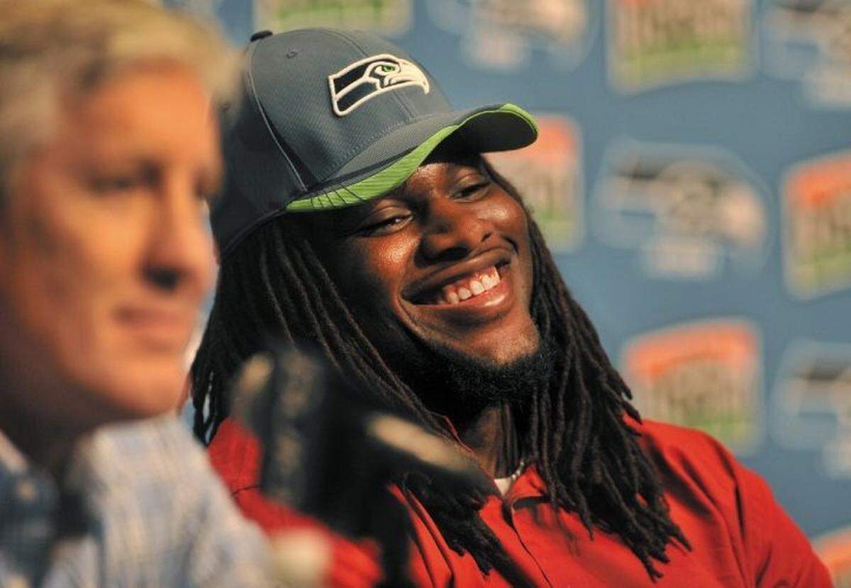 First-round pick speaks softly, delivers big hits