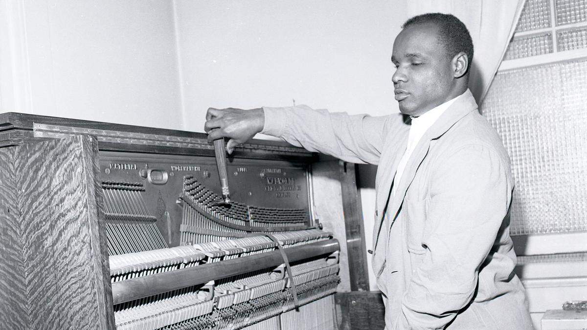 John Grace arrived in Olympia in the early 1960s and maintained a piano shop and piano tuning business on Capitol Way.