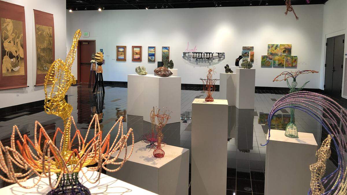 An overview of the Juror’s Invitational, on view at The Gallery at South Puget Sound Community College.