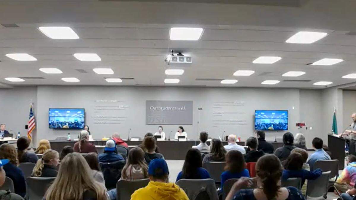 Around 70 people spoke during public comment at Thursday’s Olympia School Board meeting, most pleading for the directors to keep Olympia’s neighborhood schools open and not shutter them to solve the district’s budget deficit. 