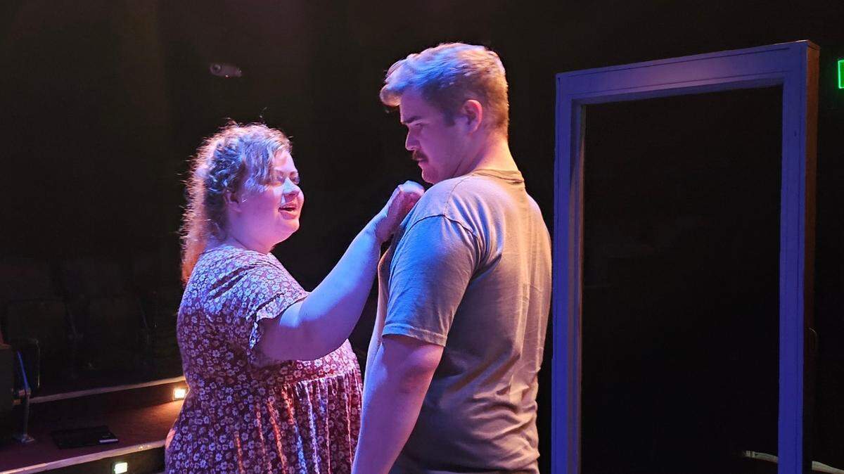 A scene from Olympia Little Theatre’s West Coast premiere of John Morogiello’s “In The Gutter.”