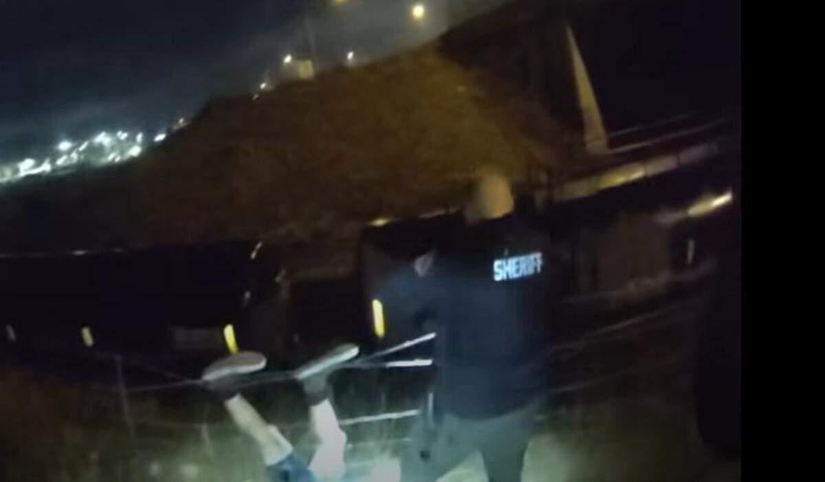 A 22-year-old driver in Grand Mound led deputies on a 120 mph pursuit on I-5, crashed into a ditch and ended upside down in a barbed wire fence before arrest.