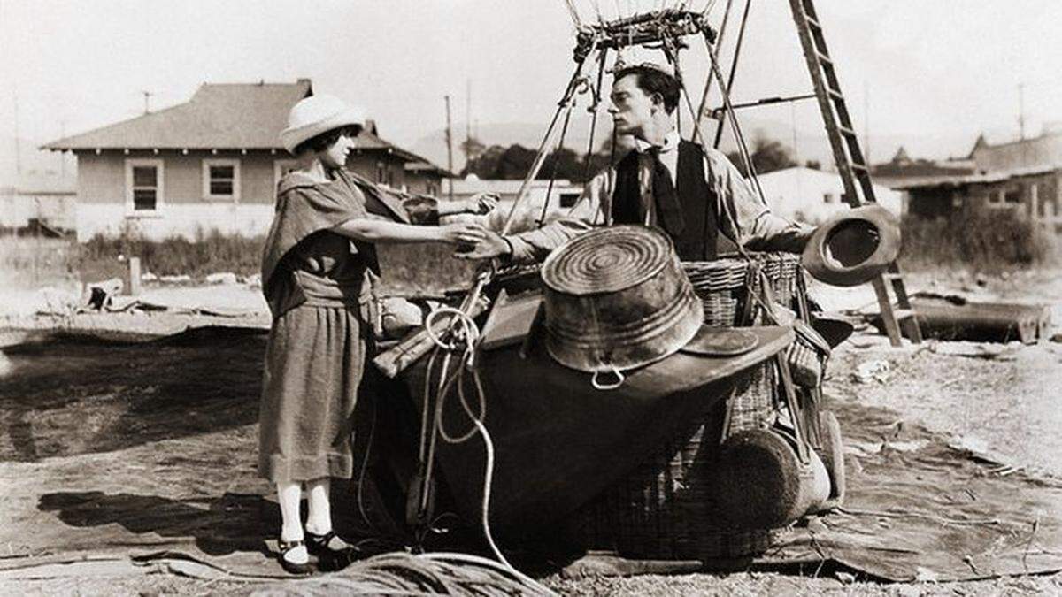 Buster Keaton’s “The Balloonatic,” co-starring Phyllis Haver, is one of the short silent films screening Sunday, April 2 in Olympia.