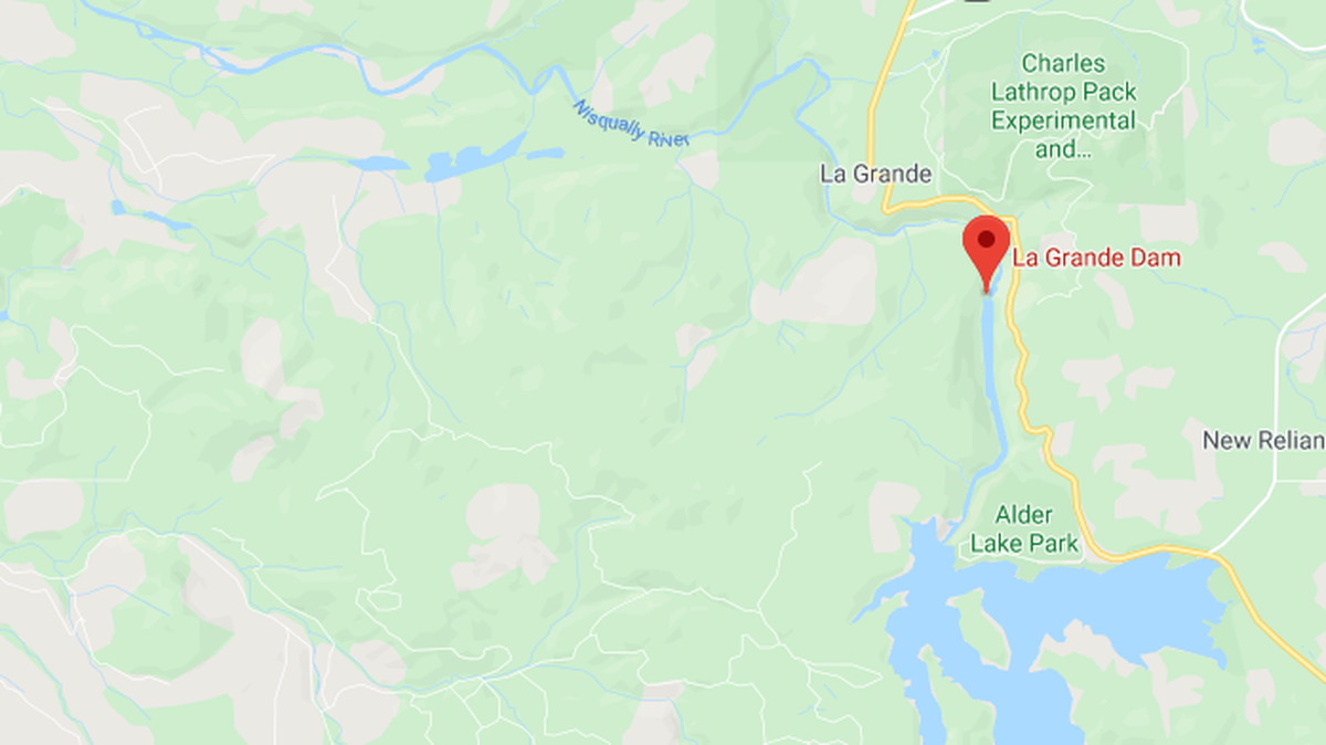 LaGrande Dam is on the Nisqually River in Eatonville.