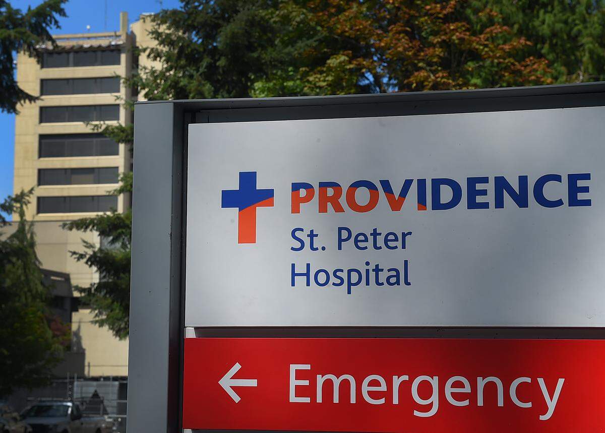 Providence St. Peter Hospital’s Emergency Room in Olympia, shown August 18, 2021.