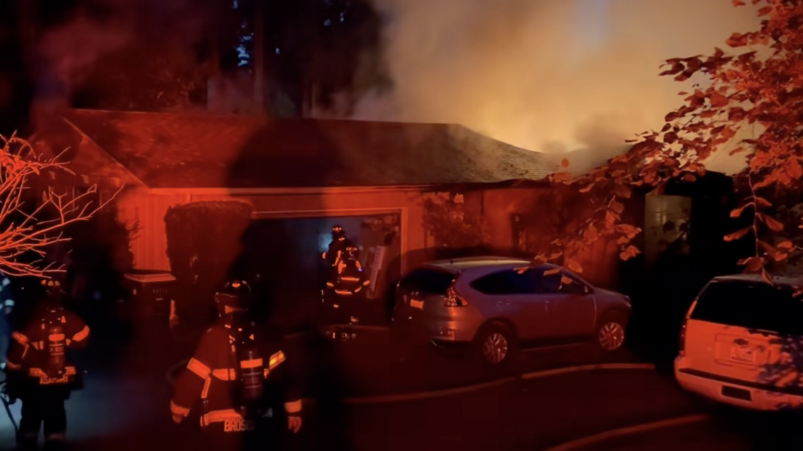 Thurston Co. home near Offut Lake damaged by fire Thursday morning, officials say