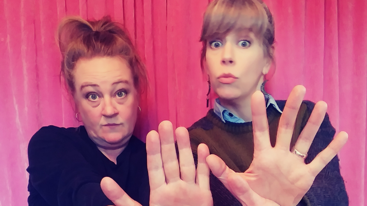 Elizabeth Lord, left, and Lauren O’Neill will debut a new show they created called “The Bubble” on Sunday.