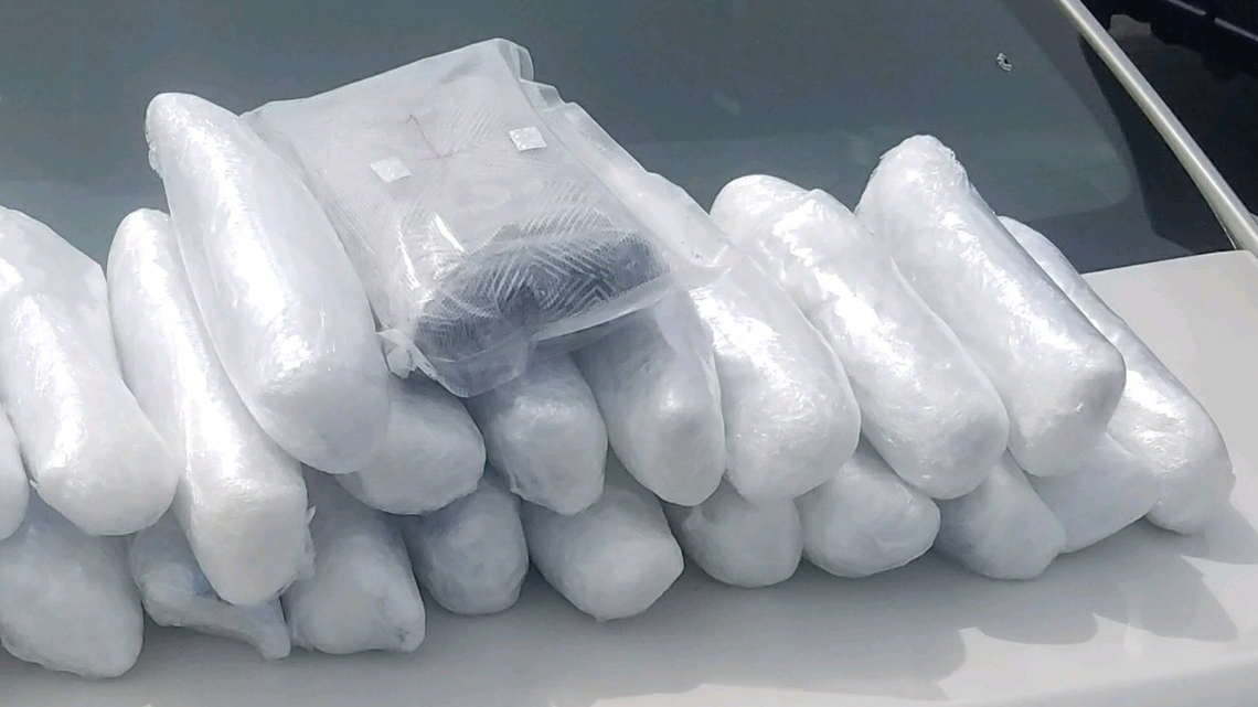 Three men were arrested on Thursday, May 3, 2018 in Chehalis in connection to a drug trafficking operation after a search of their vehicle yielded more than 25 pounds of meth and heroin.