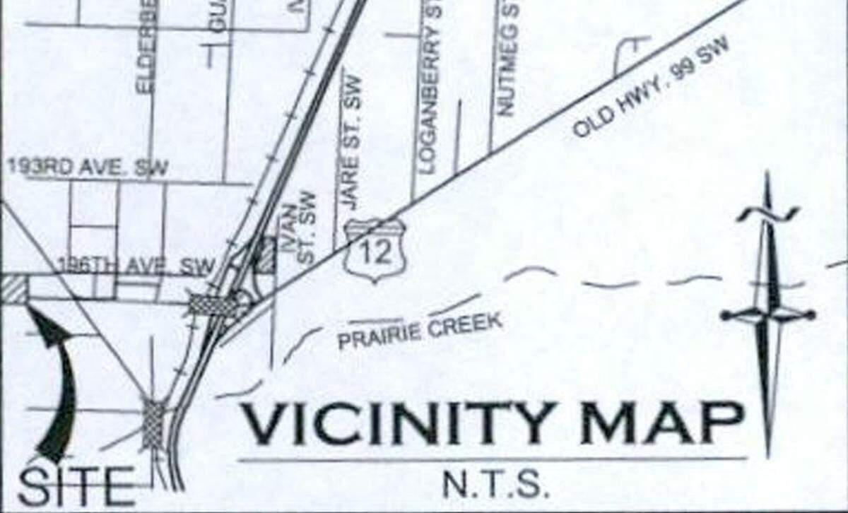 The proposed site location of the medical clinic.