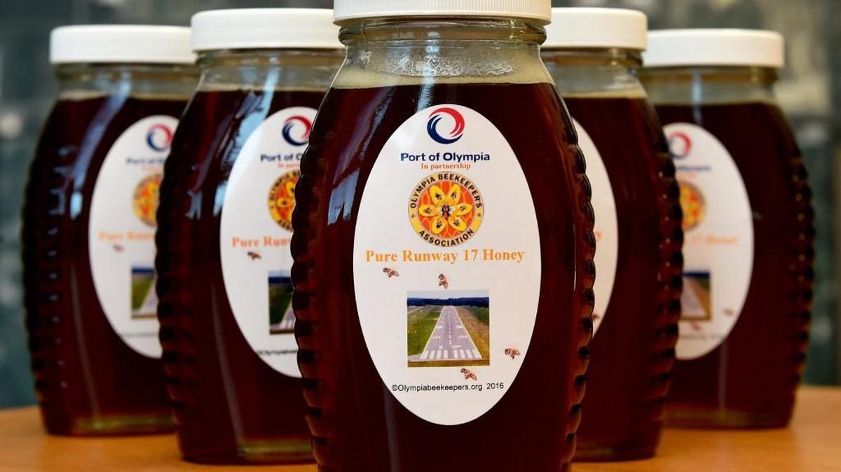 Working with the Port of Olympia, the Olympia Beekeepers Association, has just produced its first batch of honey (66 jars) from beehives located at the airport.