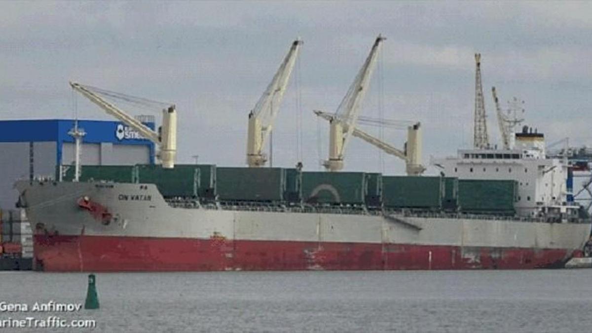 Organic corn from Turkey is being unloaded from the DN Vatan this week. The ship arrived Friday.