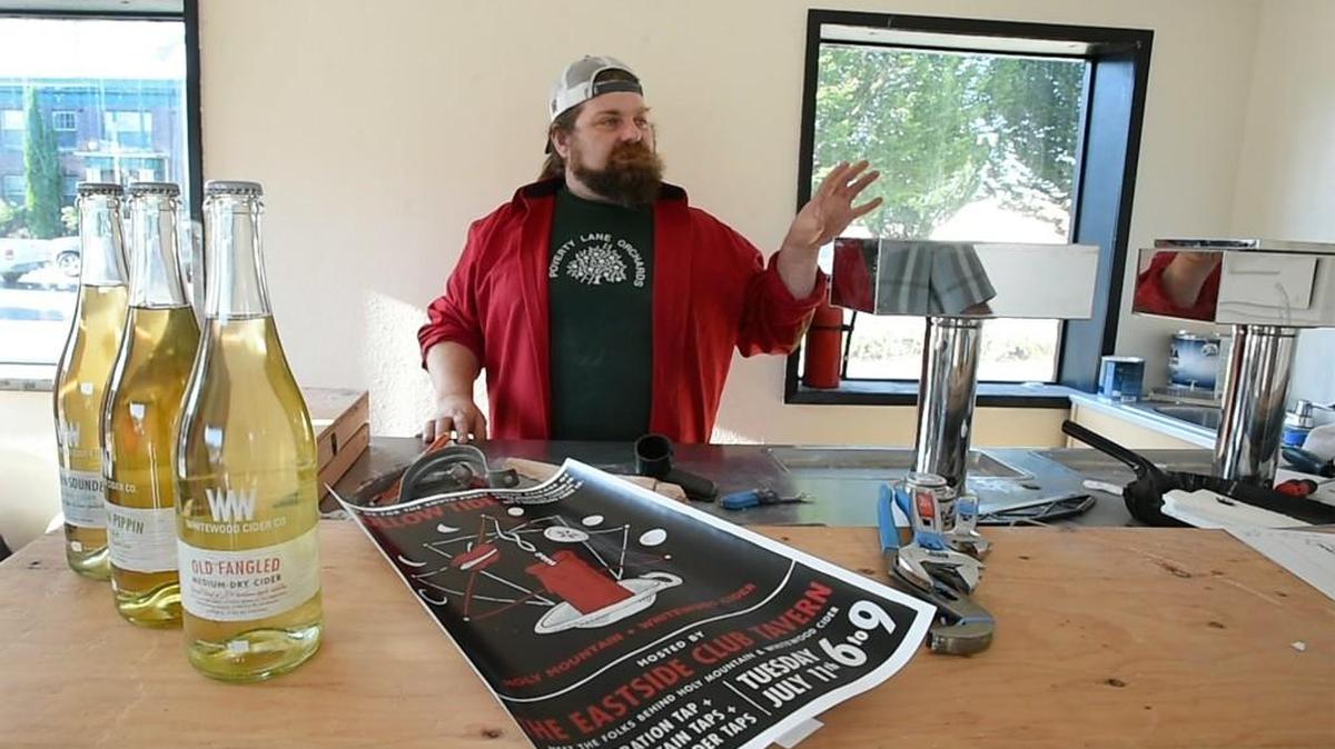 Whitewood Cider Co. co-owner David White talks about opening a new cider taproom in the former Abby's Cupcakes location at Plum Street and Fourth Avenue in Olympia.