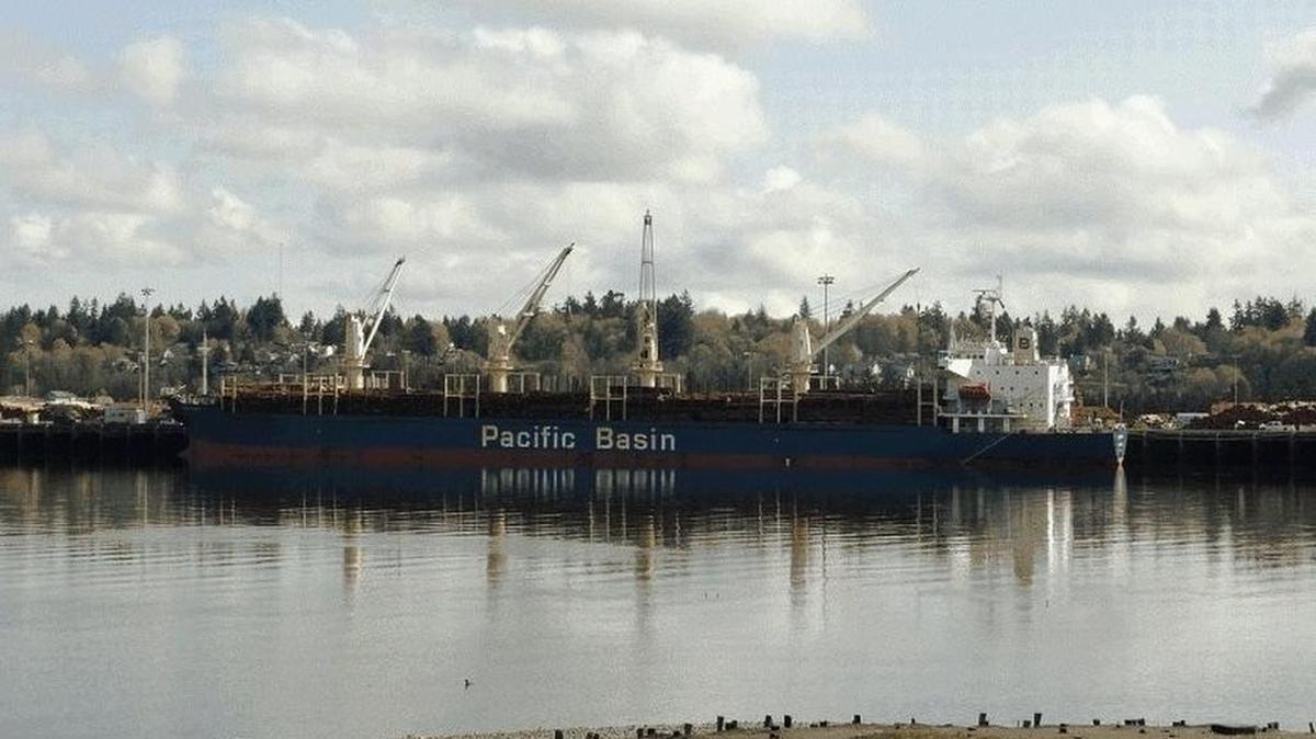 
Sun Ruby will load logs at the Port of Olympia this week.

