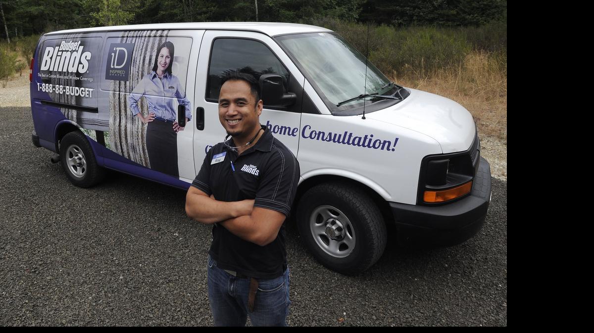 
Navy veteran Reynaldo "Ray" Pinlac is starting up his new Budget Blinds franchise in Olympia through a new program offered by the company to help former servicemen and women re-enter the civilian business world.
