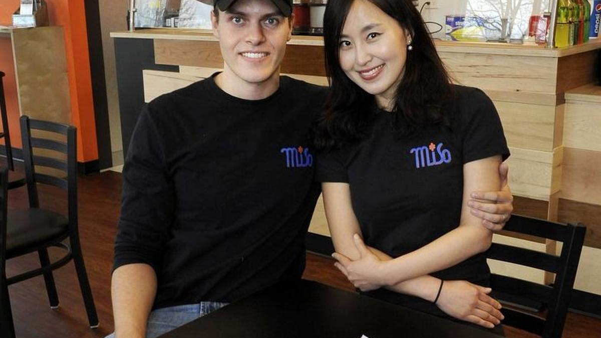 Seated next to their chicken roll and salad meals, MiSo Asian Bistro co-owners Ryan and Leena Rommann have just opened their Lacey restaurant.